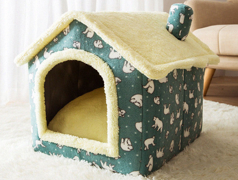Pet nest house for winter comfort