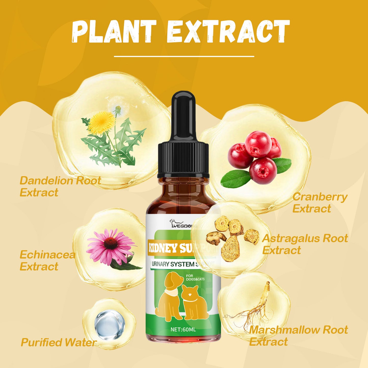 Pet nutrition supplement for energy and vitality