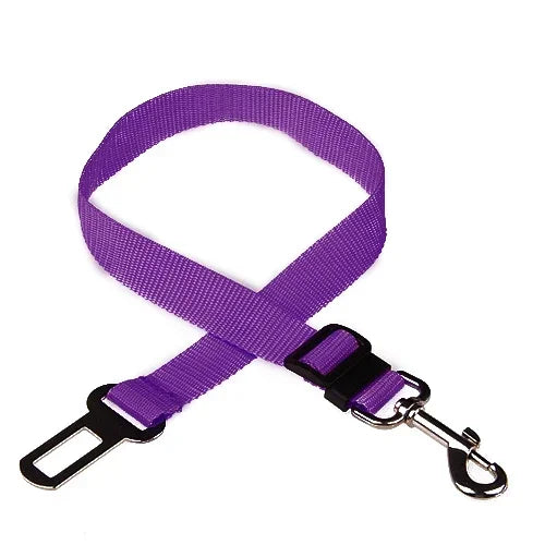 Pet safety belt for car back seat and harness use