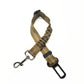 Pet travel safety strap for car seat and harness attachment
