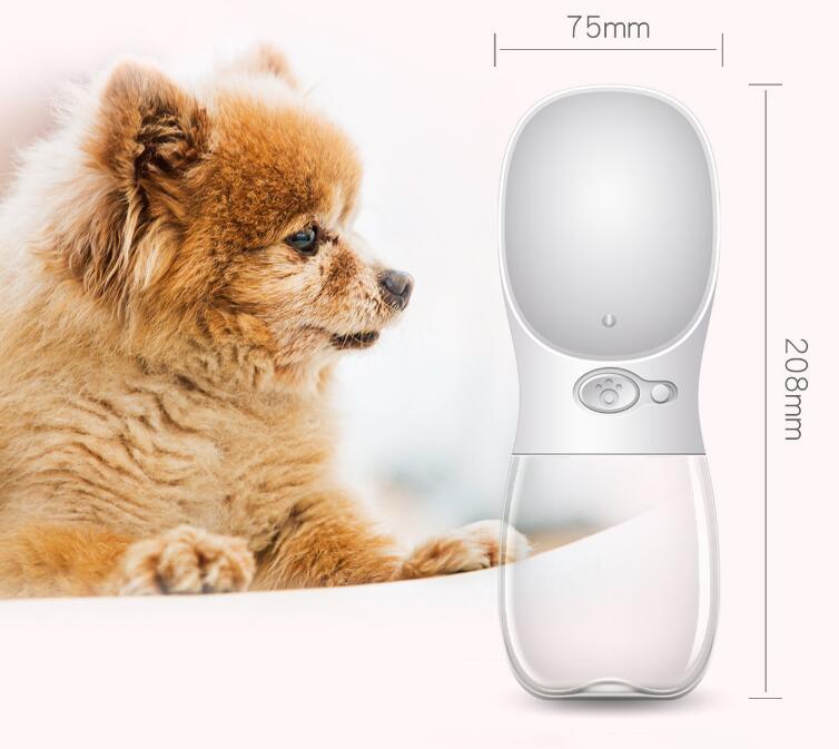 Pet water bottle size chart 208mm by 75mm