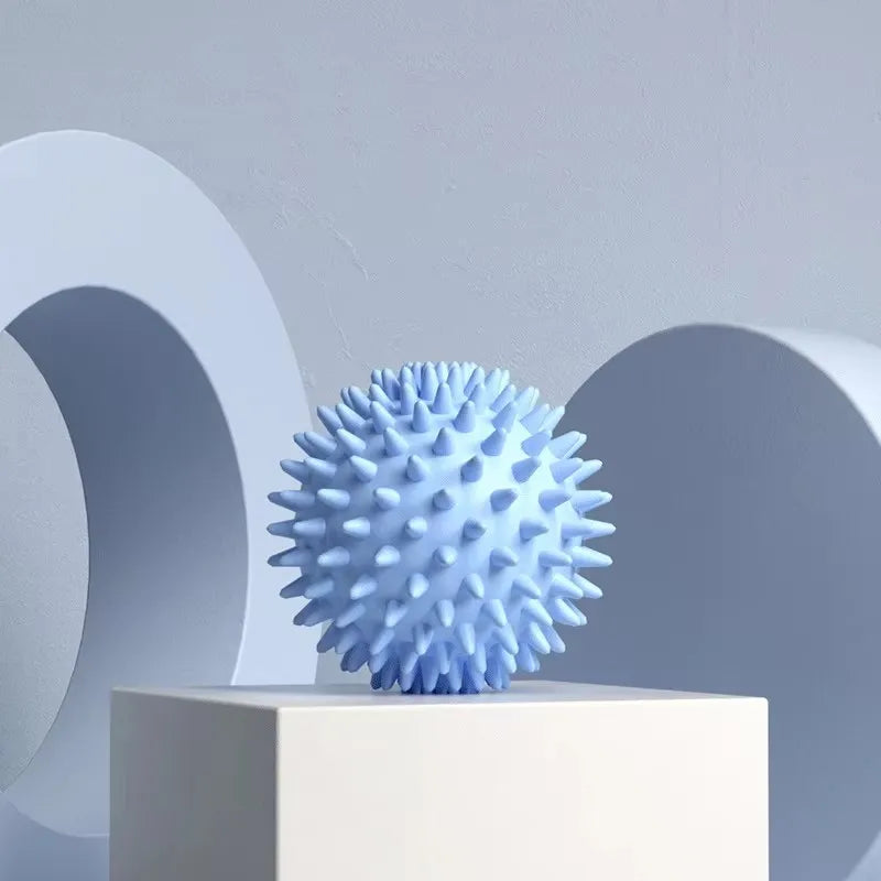 Pink spiky massage ball for neck massage