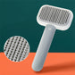 Plastic pet hair removal comb brush