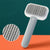 Plastic pet hair removal comb brush