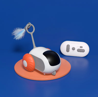 Plastic remote control cat toy car