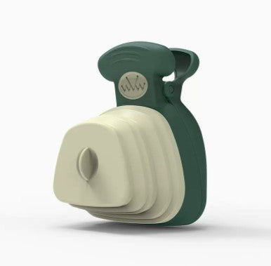 Portable dog waste scooper for outdoor walks
