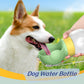 Portable dog water bottle with food bowl for travel