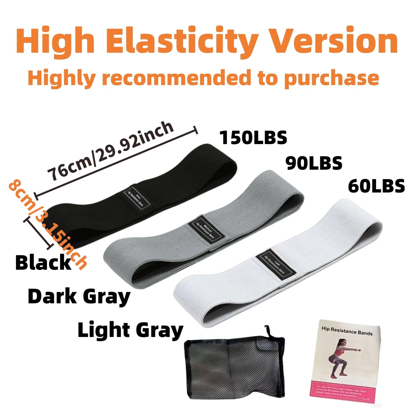  Portable fabric exercise bands for lower body workout