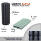 Portable fold-flat foam roller for deep tissue massage