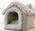 Portable foldable pet house for indoor use