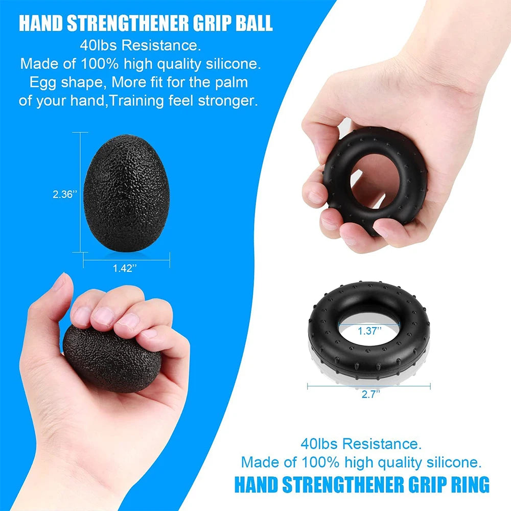 Portable grip wrist trainer for home gym