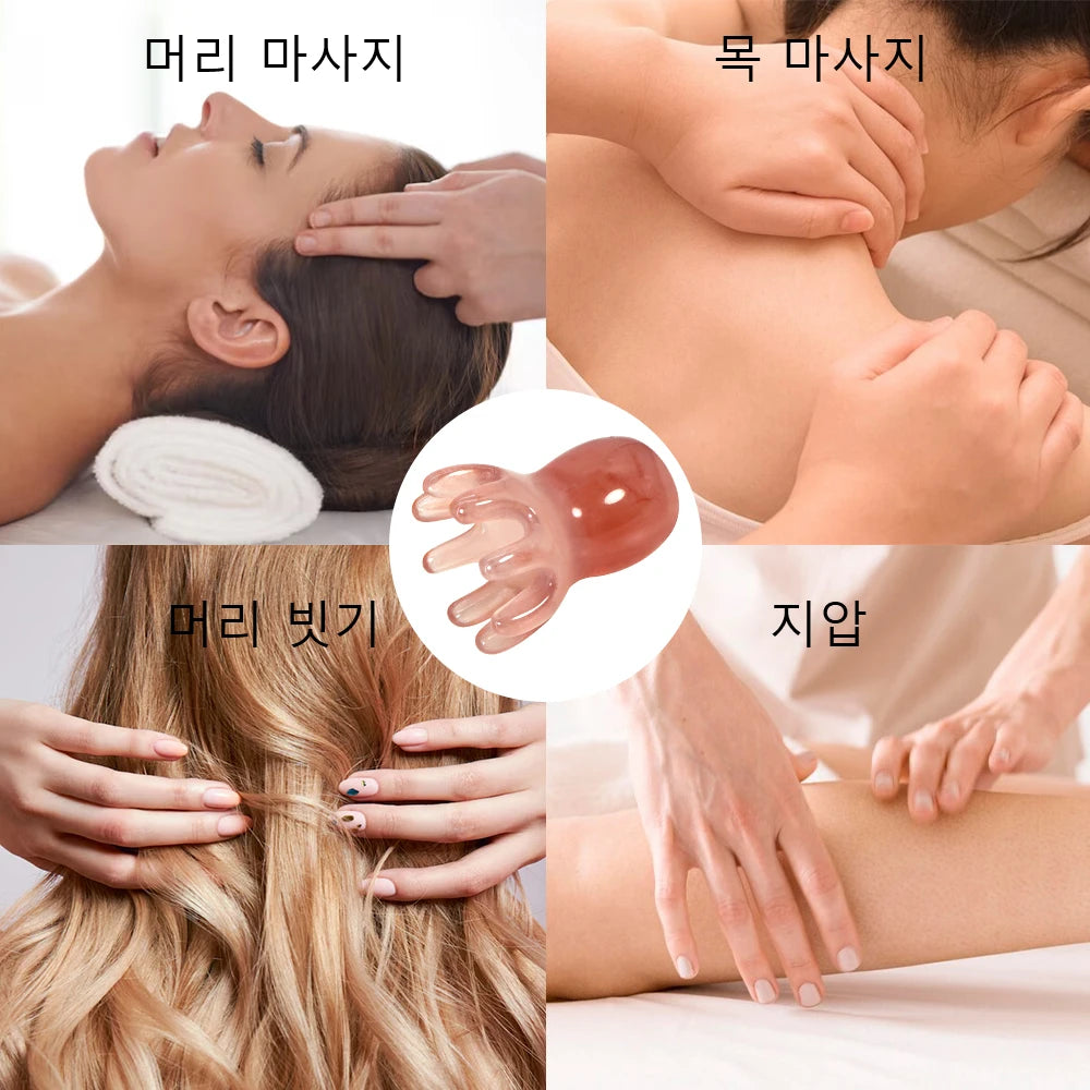 Portable hair care massage comb for shower