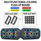 Portable push-up board set for chest and arm training