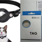 Purple pink and black cat collars with AirTag holder case