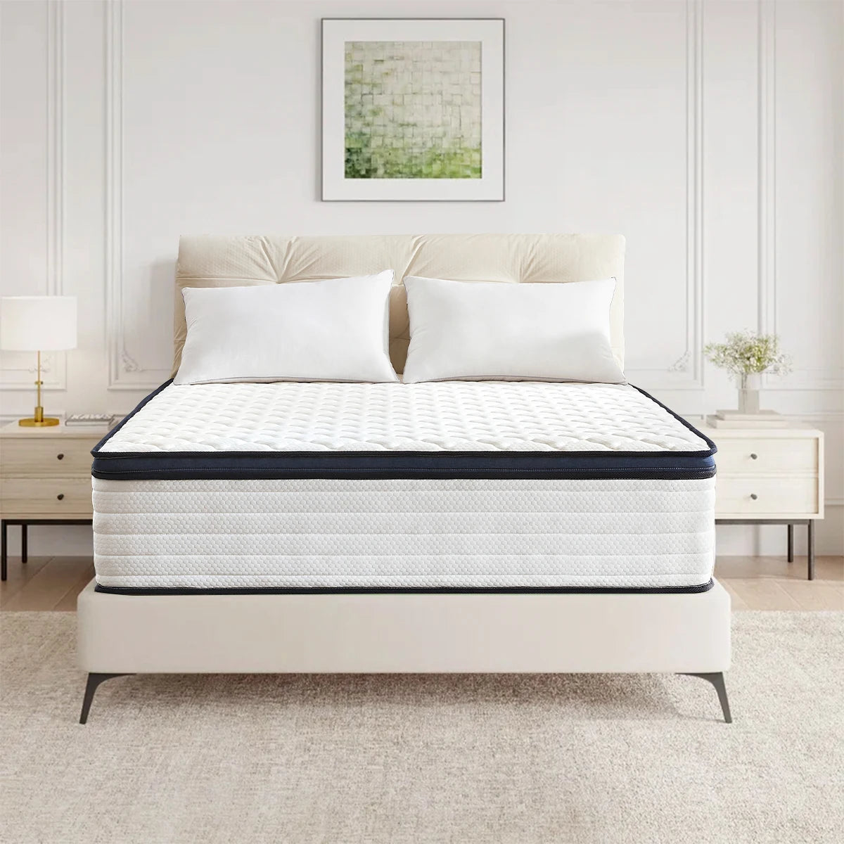 Queen Size Mattress Gel Memory Foam Hybrid Mattres box