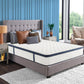 Queen size gel memory foam hybrid mattress with pocketed coils breathable jacquard cover and pressure relief support