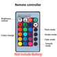 RGB LED fog lights with remote control for car