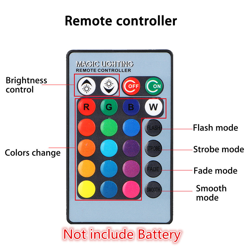 RGB LED fog lights with remote control for car