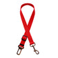 Red adjustable dog cat car safety belt