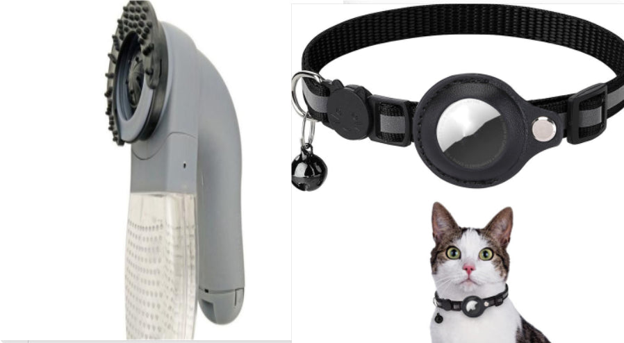 Reflective nylon cat collar with waterproof tracking holder