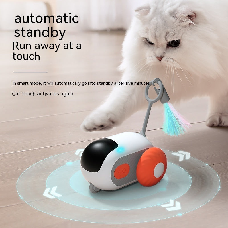 Remote control cat toy with obstacle avoidance