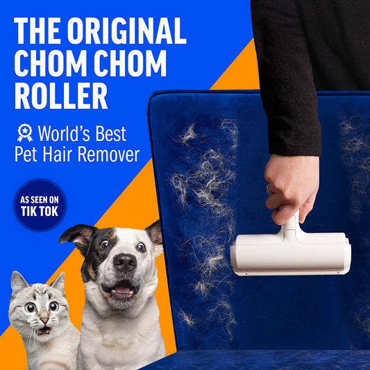 Reusable pet hair remover roller for furniture