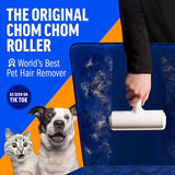 Reusable pet hair remover roller for furniture