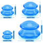 Reusable silicone cupping set for neck and body massage