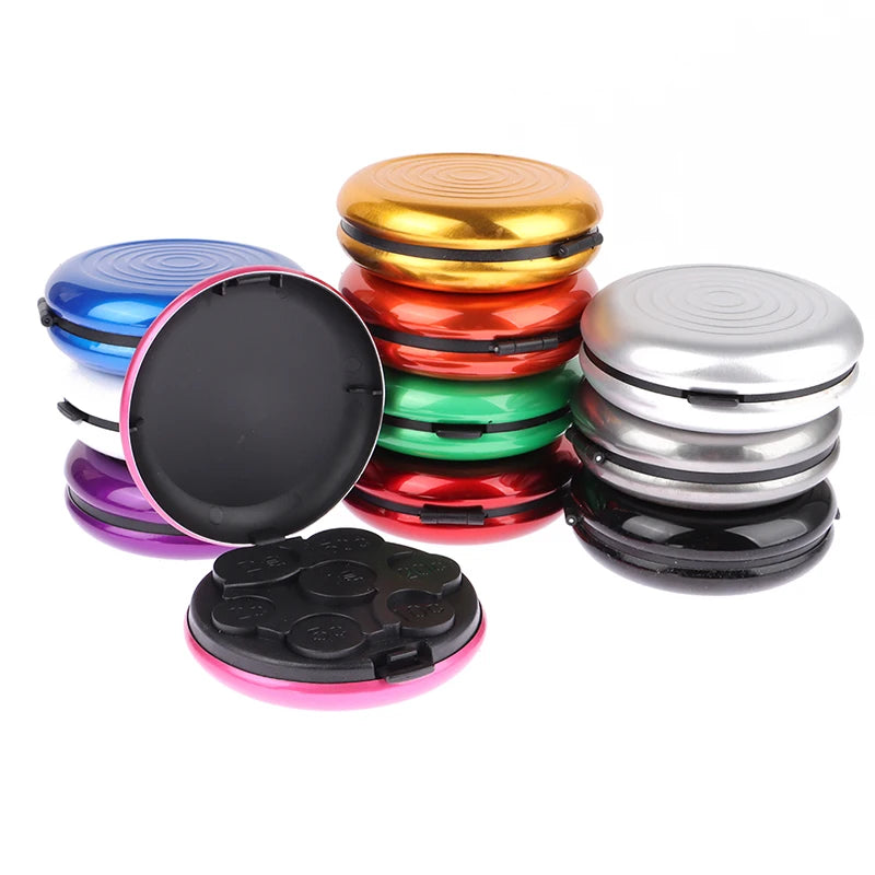 Round coin dispenser storage box for USD and Euro coins