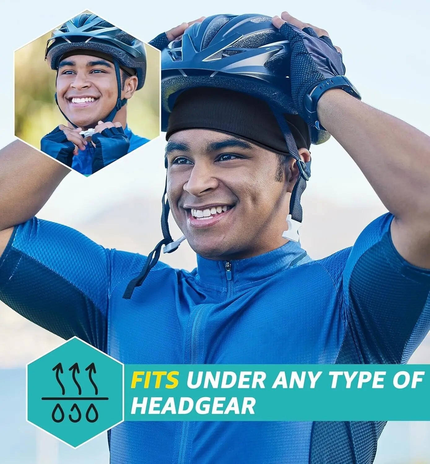 Running headband to keep hair and sweat away