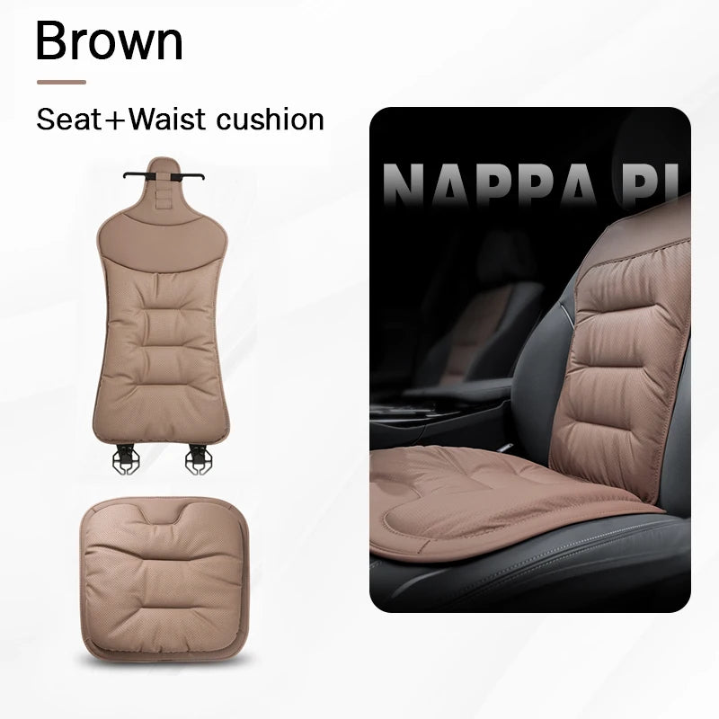 Universal leather car seat waist cushion cover for car seat protection and comfort