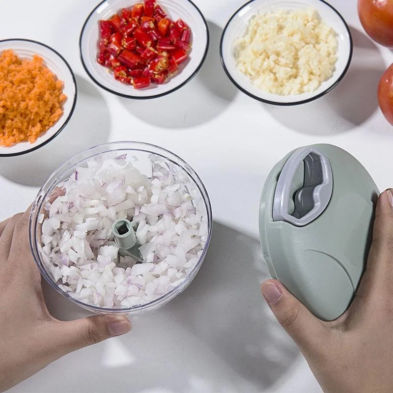 500/900ML manual garlic chopper meat mincer food processor for kitchen use