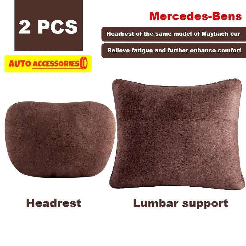 Soft car headrest neck support pillow for comfortable driving
