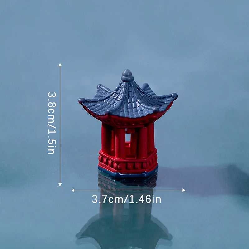 Mini Torii gate Japanese garden resin decoration for desk terrarium and home decor