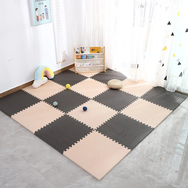 thick baby play mat for kids non-slip waterproof PVC crawling floor tiles