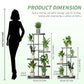 multi-tier iron plant stand flowerpot organizer for flowers succulents herbs balcony patio and garden decor