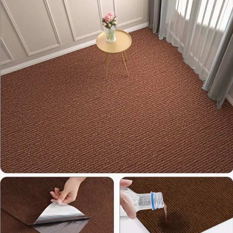 Self adhesive carpet rug for living room kitchen bedroom and home floor decoration