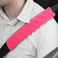 Soft plush car seat belt shoulder pad cover for comfortable driving