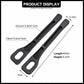 2PCS black rubber car seat gap filler console organizer storage box