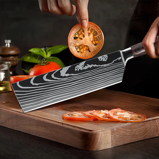 Stainless steel Japanese chef knife meat cleaver kitchen knife with gift box