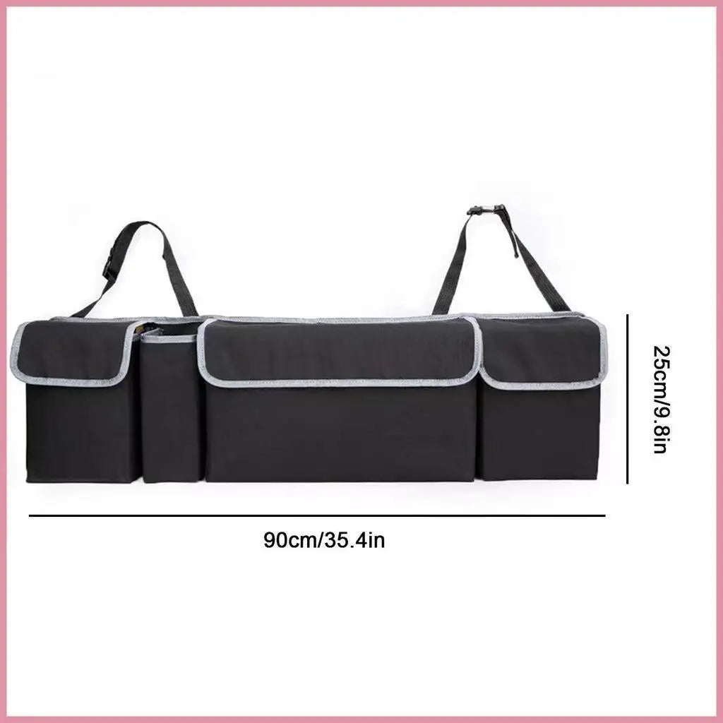 Oxford cloth car trunk storage bag rear seat back organizer for car accessories