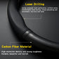 Carbon fiber leather car steering wheel cover anti slip 38cm universal fit