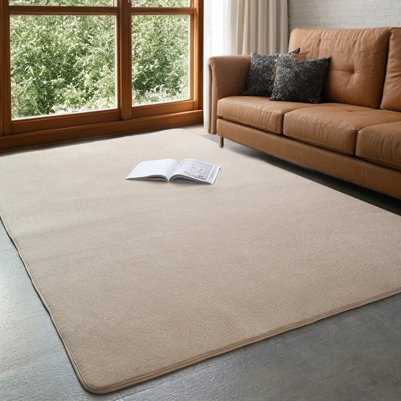Modern coral velvet non-slip carpet for living room bedroom and home decor
