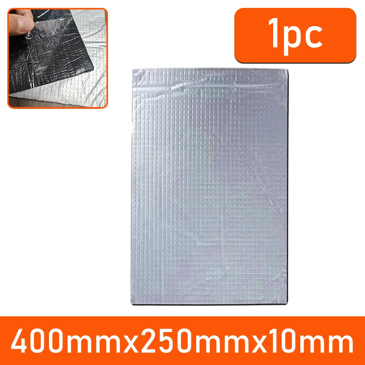Self-adhesive car soundproof insulation pad for engine hood and door noise reduction