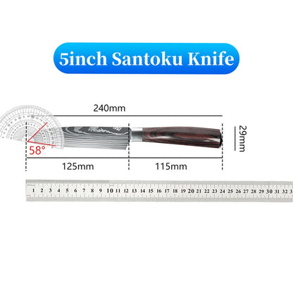 Stainless steel Japanese chef knife meat cleaver kitchen knife with gift box