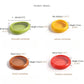 Reusable fruit storage container covers with retractable film seal for fresh food preservation