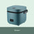 Mini 1.2L electric rice cooker for 1-2 people with non-stick inner pot and measuring cup