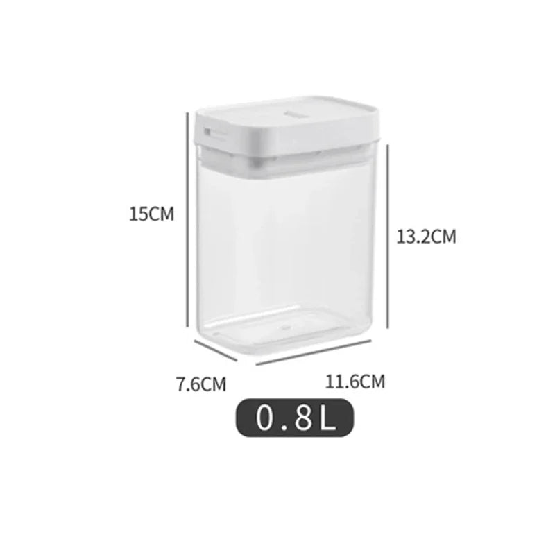 Transparent airtight pasta storage container for spaghetti noodles grains and pantry food storage