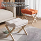 solid wood shoe changing stool and footrest bench for sofa and entryway
