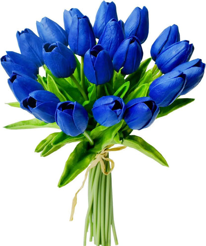 10pcs realistic artificial tulip flowers bouquet for vase home decor wedding birthday bridal shower and party decoration